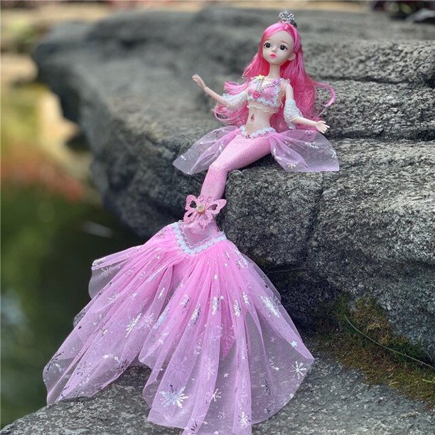 Muñeca de sirena desmontable para niña, juguete de 30 Cm, con articulación móvil, ropa de ojos 3D, regalo de cumpleaños, Bjd 13, 1/6 qiuyongming unisex