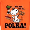 thumbnail image 3 of Peanuts - You Had Me At Polka - Men's Crew Neck Fleece Pullover, 3 of 7