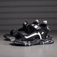 thumbnail image 4 of CAUYDY Boys Sandals Kids Open toe Athletic Sport Sandals Adjustable Strap Summer Outdoor Hiking Beach Water Shoes for Little Big Kid(L101-Black,11.5), 4 of 9