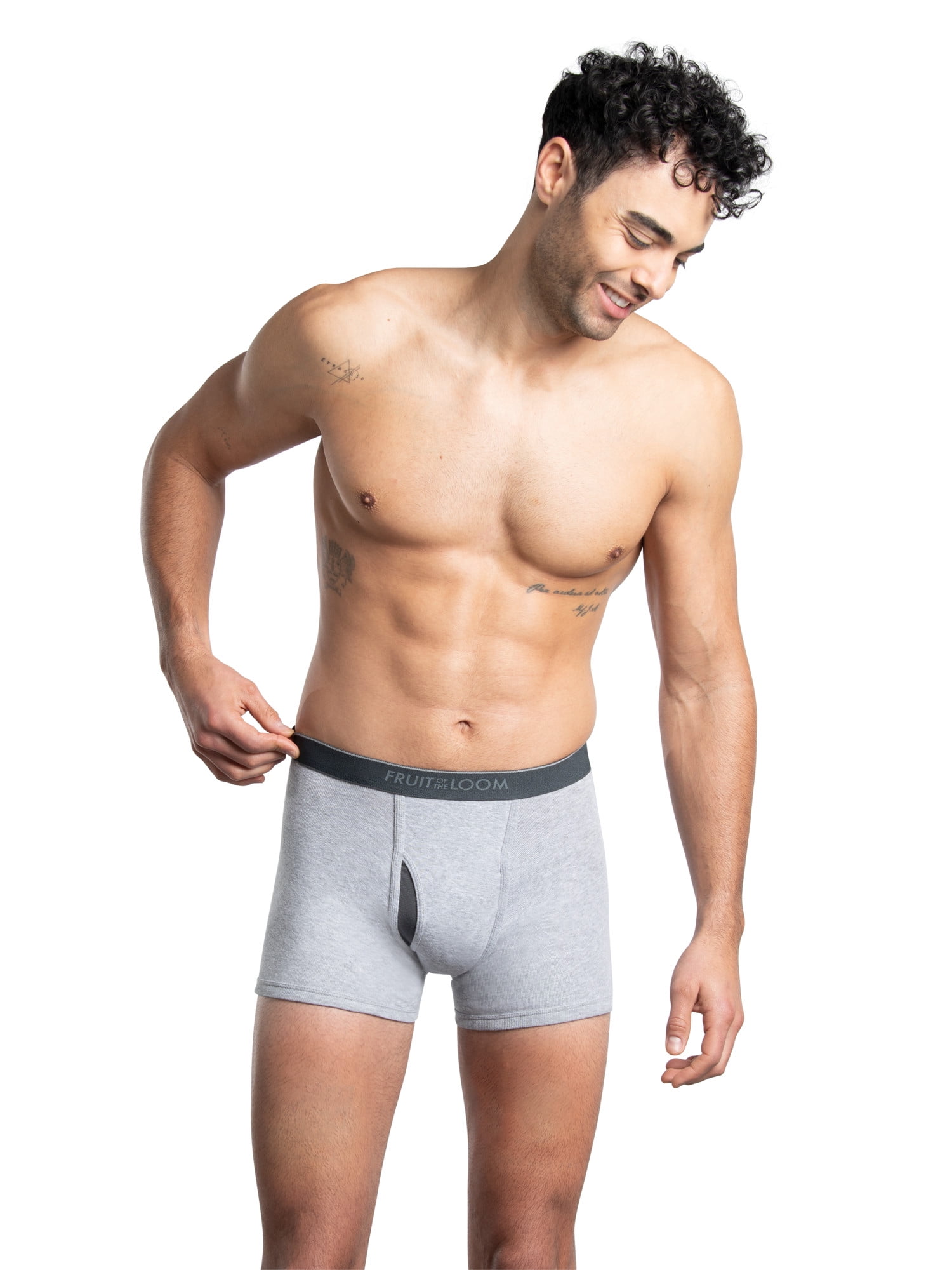 Fruit of the loom men's short leg boxer hotsell briefs