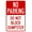 Warning Sign 3, variant on No Parking Do Not Block Dumpster Metal Sign - 8"x12", Security Tin Decor for Streets, Businesses, Dumpster Zones
