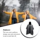 thumbnail image 5 of Bewildely Capa de lluvia Senderismo Poncho Impermeable a prueba de viento Impermeable Caminar Mujeres Hombres Ropa de lluvia Cubierta de lluvia para Paraguas de lluvia Negro Bewildely HA067073-07, 5 of 6