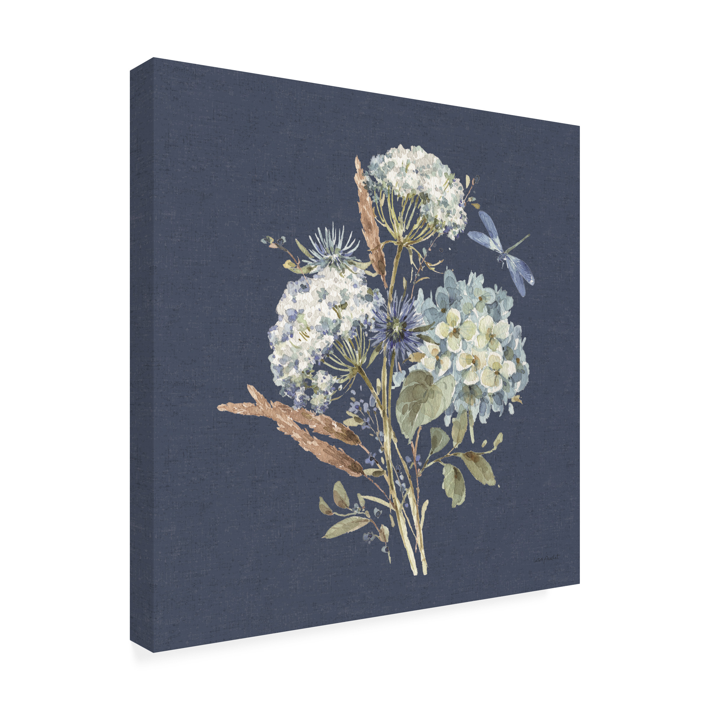 Lisa Audit 'Bohemian Blue 06 on blue' Canvas Art