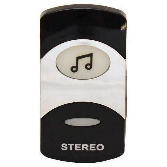 Carling Boat Rocker Switch Cover | Stereo Actuator Silver Black