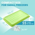 thumbnail image 3 of BPA Free Ice Cube Tray With Lid & Bin For Freezer With Cover, Container & Tong | No Spill Stackable Ice Cube Trays With Easy Release | Large Ice Mold Maker | Perfect for Cocktails & Whisky, 3 of 8