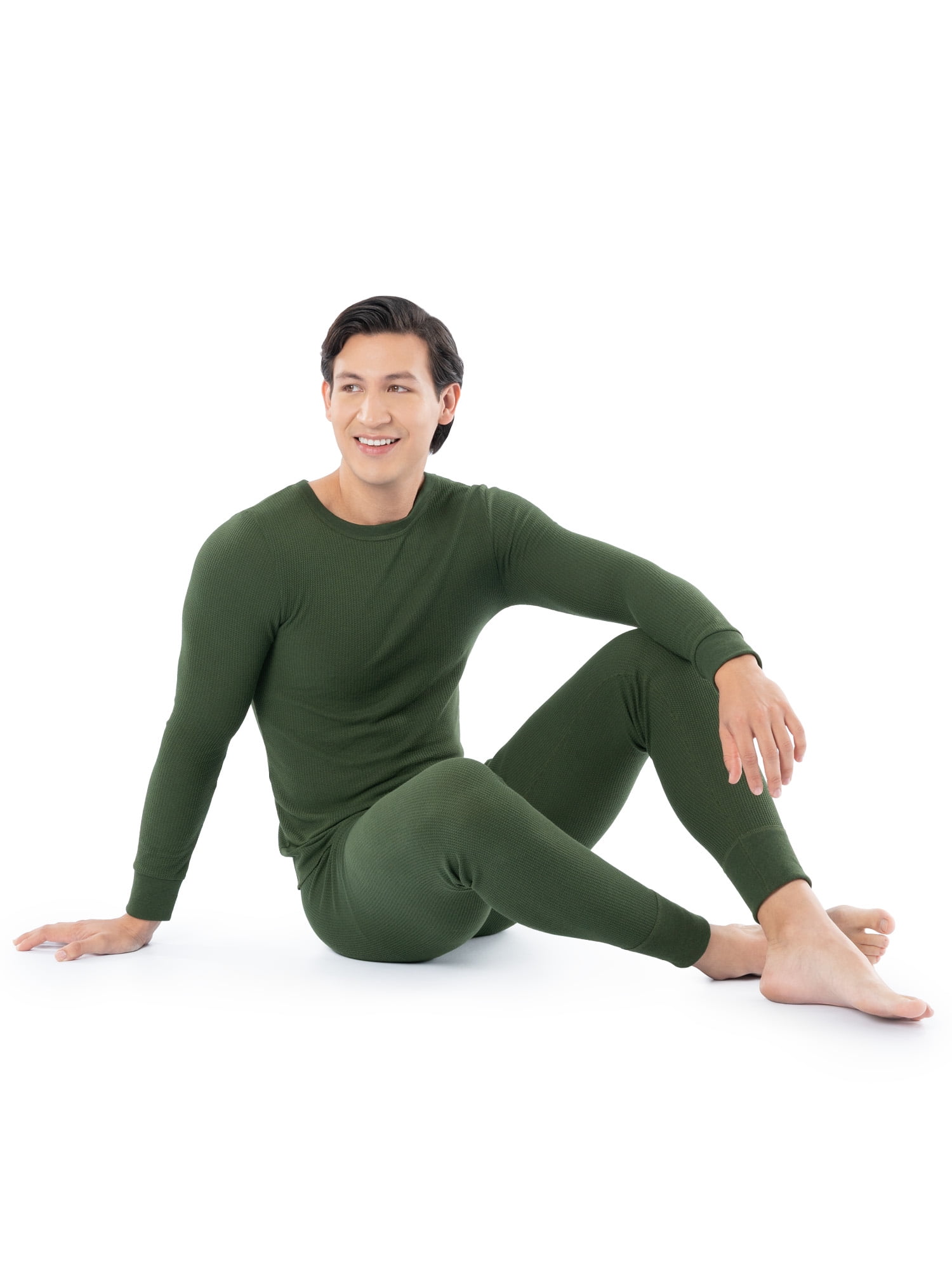 Fruit of the Loom Men's Thermal Waffle Crew Top, Sizes S-5XL
