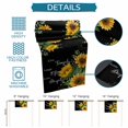 thumbnail image 6 of Yellow Sunflowers Table Runner 60 Inches, Farmhouse Floral Rustic Botanical Black Bed Runner Dresser Scarves Tabletop for Indoor Outdoor Parties/Ceremony/Banquet, 13" x 60", 6 of 9
