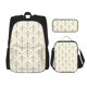 thumbnail image 1 of Balery White And Gold Geometry Mochila Escolar 3 en 1 para Niños - Mochila Resistente con Lonchera Térmica y Estuche - Mochila Escolar para Niños y Niñas, 1 of 7