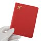 thumbnail image 3 of Ofertas Únicas 1 Pc Funda para Pasaporte Patrón de Avión Estampado en Oro Funda para Pasaporte Roja, 3 of 5