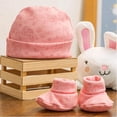 thumbnail image 4 of Mi Primer Set Baby Mink Gorrito y Zapatitos Niña, 4 of 6