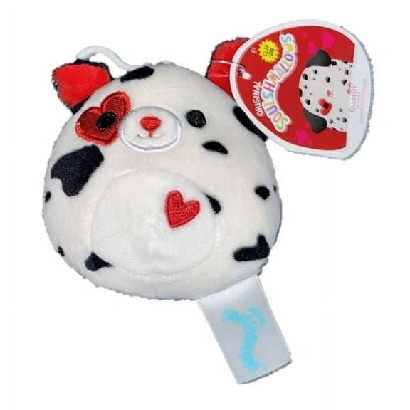 Squishmallow Clip On Valentines 2022 Dustin the Dalmatian (Dog)