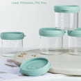 thumbnail image 2 of 2X Glass Children Food Containers with Silicone Lids,Children Food Storage Jars with Tray,Microwave and Dishwasher Safe,2 x Glass children Food Containers set, 2 of 6