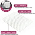 thumbnail image 4 of Kitchen Barbecue Racks, Stainless Steel Grilling Rack Rustproof Heat Resistance High Strength Sturdy Structure  for Roasting, 4 of 8