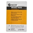 thumbnail image 2 of Niche Rear Brake Pad Set for Yamaha YZF R3 Semi-Metallic Motorcycle 519-KPA2475D, 2 of 5