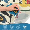 thumbnail image 5 of Yayeee Kitchen Curtains Tier Set of 2 Light Filtering 57"x24" Over Sink Window Panels, Vibrant Floral, 5 of 7