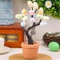 thumbnail image 5 of Easter Egg Tree Potted Decoration, Speckled Egg Design for Festival Desktop Bonsai, Home And Office Ornament, Party Centerpiece And Seasonal Display, One Easter Egg Tree Bonsai, 5 of 9