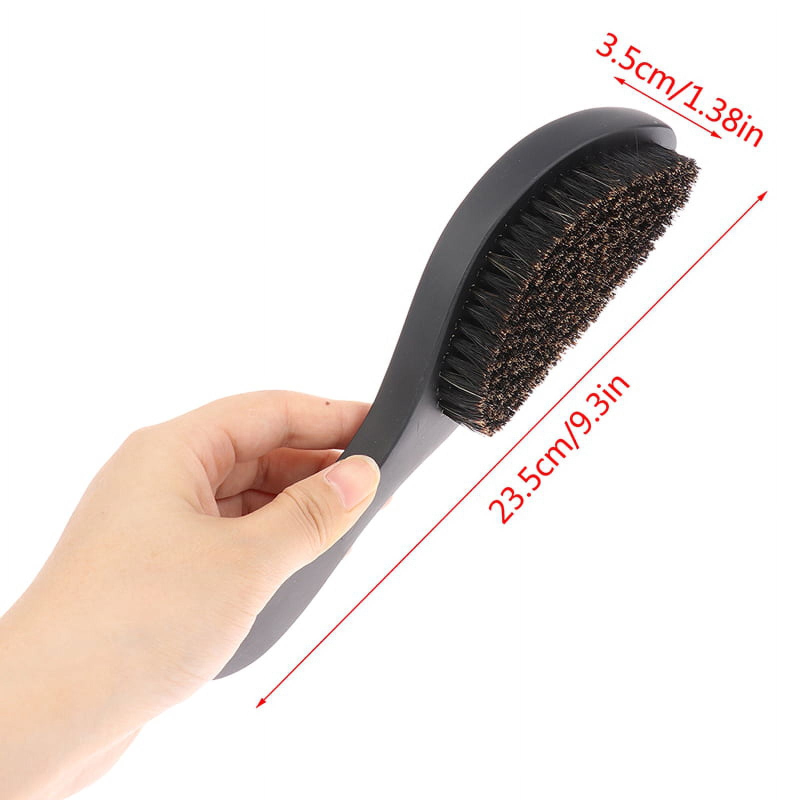 Curved Soft Boar Bristle Wave Hair Brush Wooden Handle Premium Magic Wave Br WA
