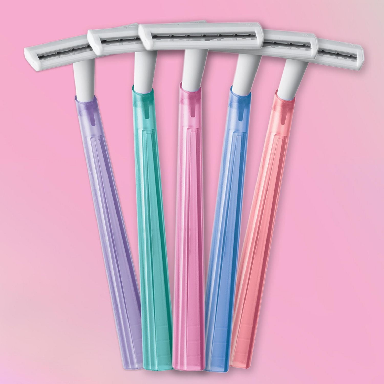 Rasoirs jetables pour femmes BIC Silky Touch, avec 2 lames de rasoir, des manches joliment pastel, paquet de 10 rasoirs pour femmes 10 rasoirs