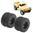 thumbnail image 2 of Keenso 2Pcs RC Rear Twin Tire Wheel Tyre 55mm Dia Fit for WPL D12 1/10 Remote Control Truck,RC Wheel for WPL,RC Rear Tires, 2 of 7