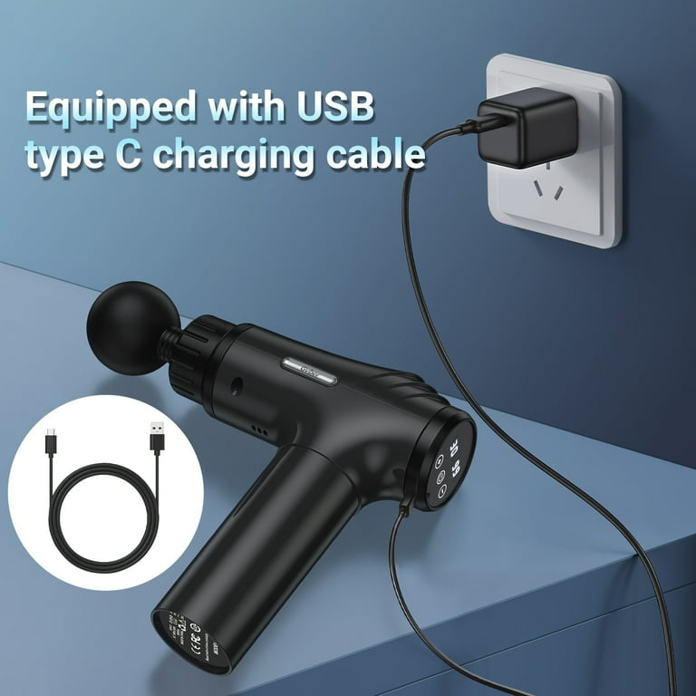 GVBER massage gun charging port damage close up