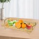 thumbnail image 1 of Bandeja decorativa para alimentos, organizador de mesa, cesta rectangular de almacenamiento de frutas para cupcakes y aperitivos , Dorado BLESIY Bandeja de pastel de postre, 1 of 8