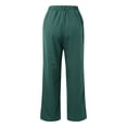 thumbnail image 4 of JIAYUE Women's Pants Ankle-Length High Waist Wide Leg Trousers Stretch Comfortable Elastic Waist Flowy Business Palazzo Trendy Bottoms For Women, 4 of 5