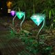 thumbnail image 1 of Fiudx Luces Led Solares para Jardín con Forma de Diamante, Encendido y Apagado Automático, Iluminación Duradera, Iluminación para Vallas de Pared Exteriores, Ideal para Patios o Jardines, Juego de 4, 1 of 2