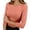 Orange, variant on Casual Split Sleeve Top Soft Everyday Basic Tee Comfortable Relaxed Fit Blouse for Ladies Compression Shirt Women Medium Pack Layering Tee for Women Women Casual Short Sleeve Solid Workout