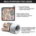 thumbnail image 7 of Pioneer Flower Floral Print Pattern Kitchen Oven Mitt and Pot Holder Sets 2 Pcs for Baking, Cooking and Grilling, Heat Resistant Up To 392 °F, 7 of 7