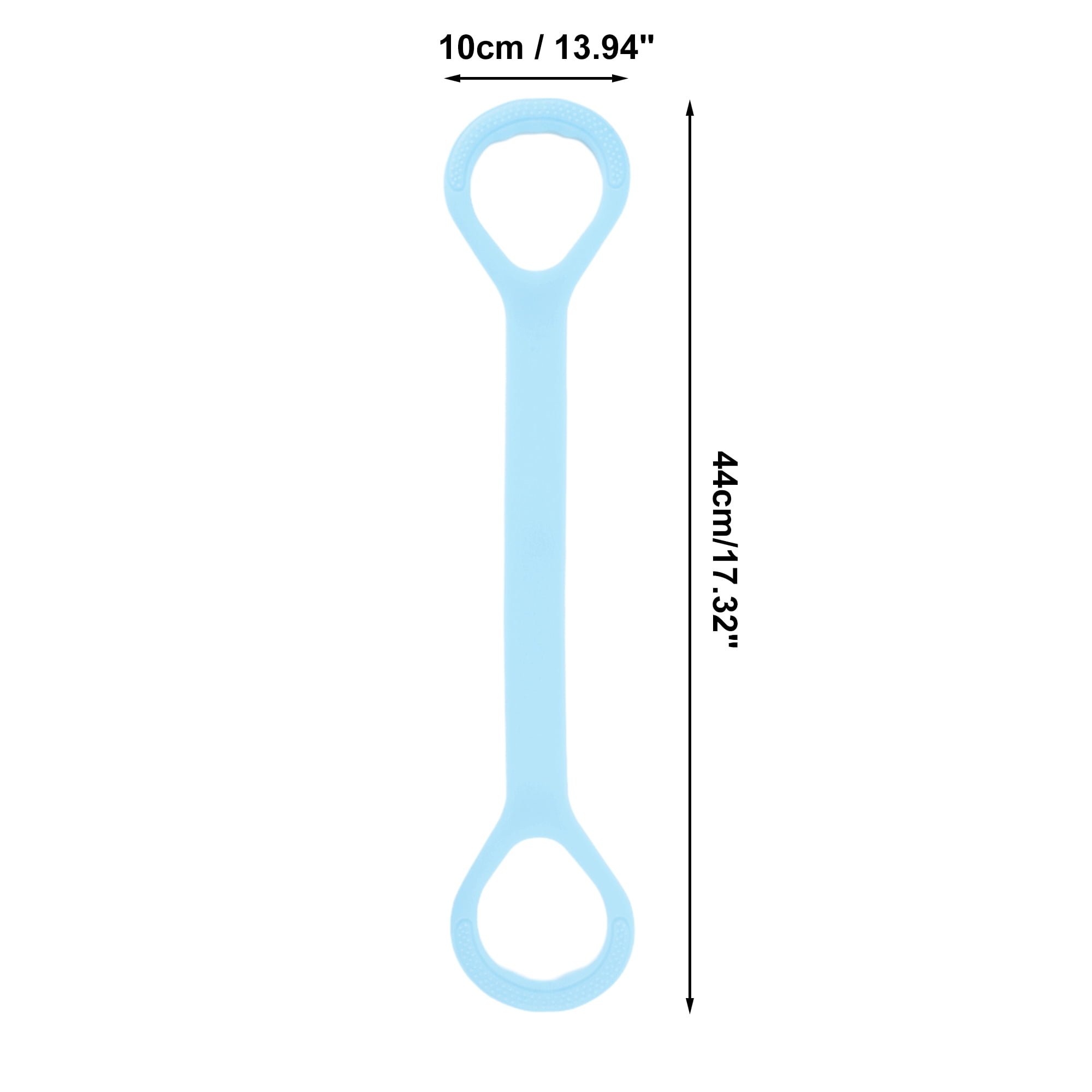 Unique Bargains Durable 8 Shaped Yoga Stretch Band 18 90 x3 94 1 Pc Blue