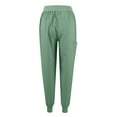 thumbnail image 5 of Scrub Suit Set for Women, Modern V Neck Scrub Top & Jogger Pant with 8 Pockets Professionals Soft Stretch Medical Nursing Uniforms Set (Mint green), 5 of 7