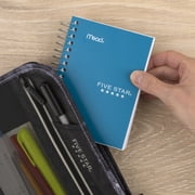 Five Star Fat Lil Spiral Notebook, College Ruled, 200 Sheets, Poly, 3.5 x 5.5, Tidewater Blue