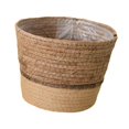 thumbnail image 4 of Bin de almacenamiento decorativo de cesta de planta tejida para balcón de interior de dormitorio al aire libre L, 4 of 8