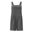 thumbnail image 4 of Tuphregyow Women's Casual Wide Leg Jumpsuit Comfortable and Stylish Pajama Romper for Summer, Beach, and Casual Wear Women Loose Jumpsuit Gray S, 4 of 4