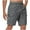 Dark Gray, variant on Mgmyaa Men's Cargo Shorts Elastic Waist Outdoor Shorts Daily Breathable Straight Shorts with Multi Pockets
