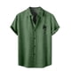 thumbnail image 1 of Camisas De Lino Para Hombre Camisas florales para hombre Camisas de playa con botones para vacaciones tropicales (AG, M), 1 of 4