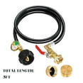 thumbnail image 3 of Propane Refill Hose for 1 lb Camping Bottles QCC Compatible, 3 of 9