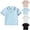 Blue, variant on ATOGUTA T Shirt Boy School Tees Summer Cute Tops Short Sleeve Collared T Shirts Blue, Size 2T-14