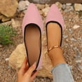 thumbnail image 5 of Viluyesy Womens Ballet Flats, Pointed Toe Slip-On Comfortable Casual Classic Flats Shoes Pink, 5 of 9