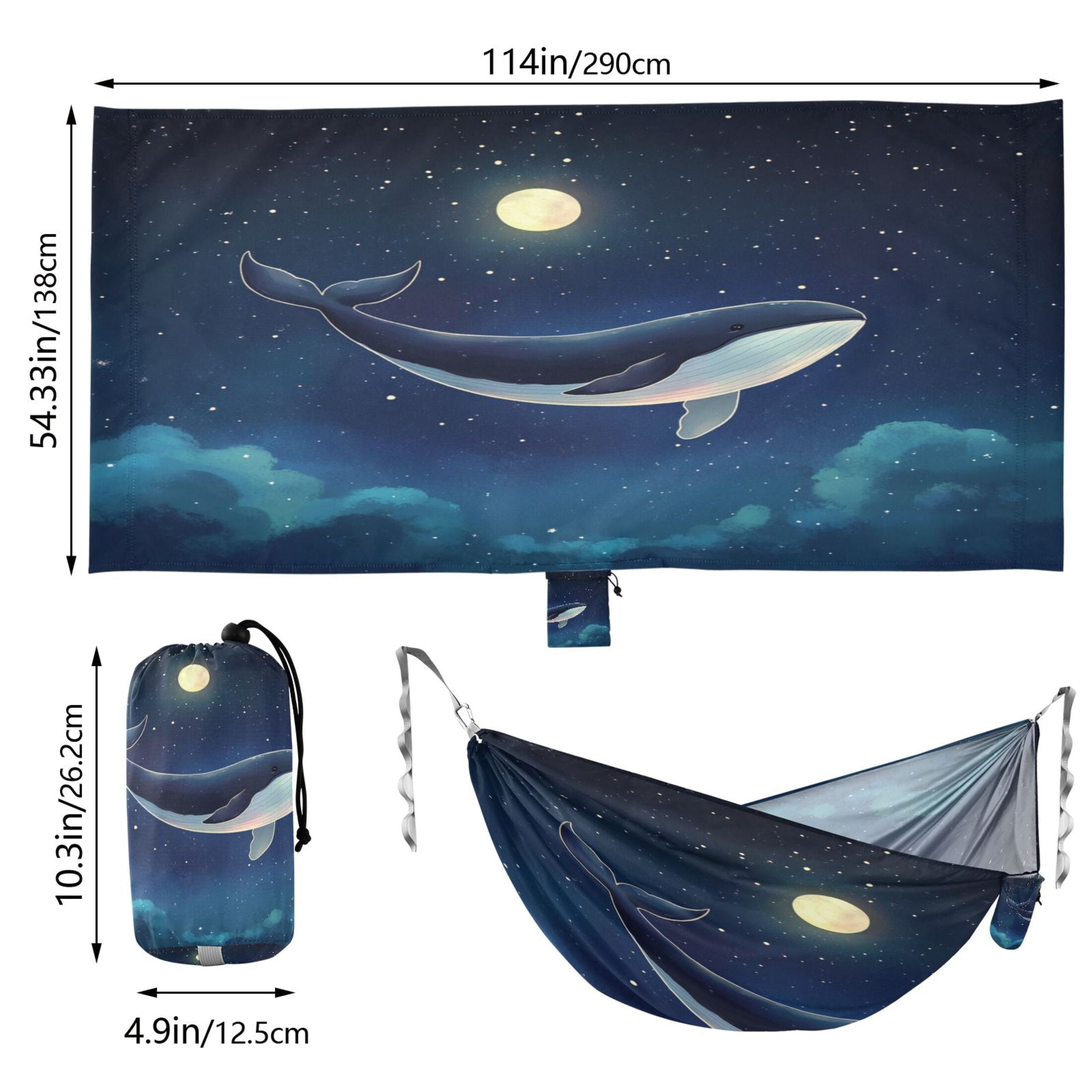Hammock Camping Hammock Nylon Portable Hammock Travel Camping Hammock Sky Whale