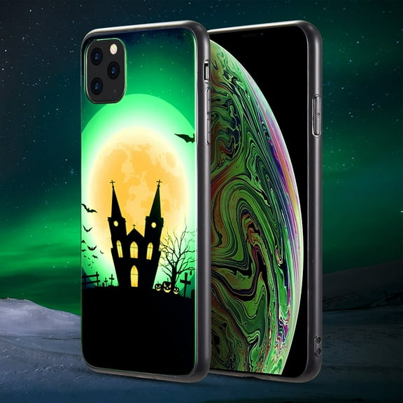 GSA Glow in the Dark Castle Case For iPhone 11 Pro Max (6.5" Screen) - Halloween