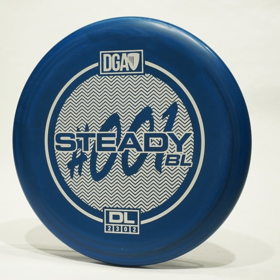 DGA DL Steady Disc Golf Putter & Approach Disc, Pick Color/Weight [Stamp & Exact Color May Vary] Blue 167-169 grams