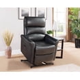 thumbnail image 2 of Recliners and Massage Chairs Eli Collection Contemporary Leather Upholstered Living Room Electric Recliner Power Chair, Black,Massage Recliners, 2 of 11