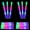 White, variant on Glow Stick Set - 10 LED Foam Glow Sticks, Multiple Flashing Modes, Long-Life Button Batteries, Suitable for Parties, Weddings, Birthdays, Concerts, and More, 18.9-inch Size.
