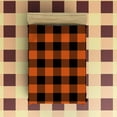 thumbnail image 3 of Ultra Soft Flannel Fleece Bed Blanket Orange Black Plaid Checked Pattern Throw Blanket All Season Warm Fuzzy Light Weight Cozy Plush Blankets for Living Room/Bedroom 50" x 60", 3 of 6