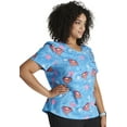 thumbnail image 4 of Tooniforms Scrubs Top For Women Rounded V-Neck TF786, 4 of 6
