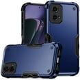 thumbnail image 2 of For Motorola Moto G Stylus 5G 2024 Premium Tough Shockproof Hybrid Heavy Duty 2in1 TPU Bumper Rugged Rubber Armor Cover ,Xpm Phone Case [ Blue / Black ], 2 of 8