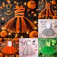 thumbnail image 5 of KPOPLK Halloween Toddler Kids Animal Performance Girls Mesh Tulles Dress with Hair Hoop Beast Clothes Dress up Outfits,Size 7-8Years, 5 of 6