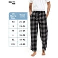 thumbnail image 5 of DG Hill Mens Pajama Pants Plaid Fleece Lounge Sleepwear With Pockets 3 Pack L, 5 of 7