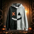 thumbnail image 2 of Boys Halloween Hooded Sweatshirt Patchwork Graphic Pullover Hoodie 1-16 Years Halloween Party Outfit, 2 of 4